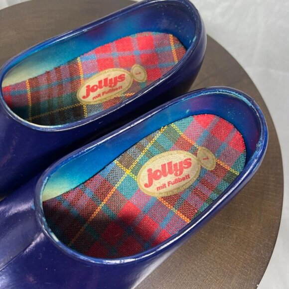Vintage Jolly's Classic Closed Back Clogs in Blue - Size 7 - Picture 2 of 8